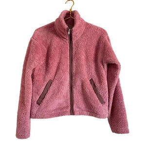 Vintage North Face Fleece Full Zip Jacket Women's S Pink